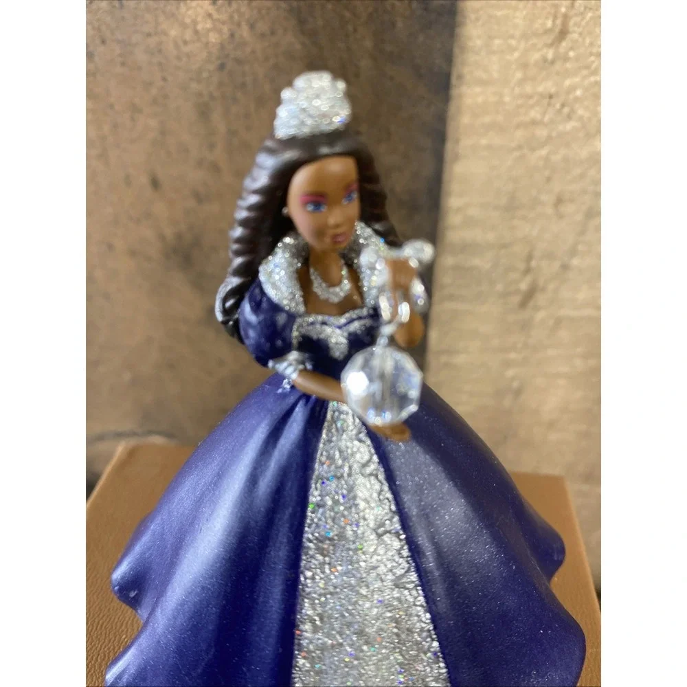 Set of 2 Vintage African American Barbie Hallmark Keepsake Ornaments 1998 & 1999